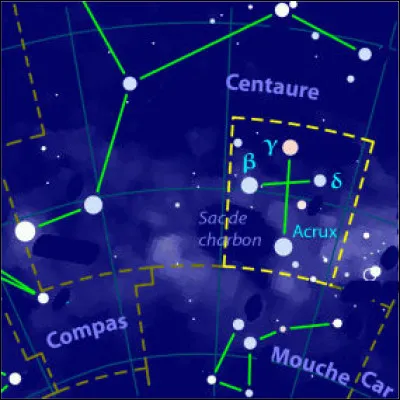 C'est l'équivalent de la Grande Ourse dans l'hémisphère sud. Quelle est cette constellation ?