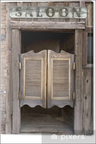 À propos de western, comment ouvrait-on les portes du saloon ?