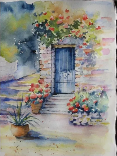 Une petite facile : avec quelle peinture cette porte a-t-elle été réalisée ?