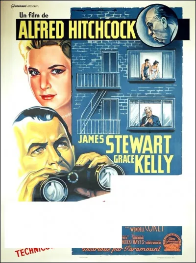 À quel film d'Alfred Hitchcock correspond cette affiche ?