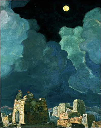 Qui a peint "Mekheski - Les gens de la lune" ?