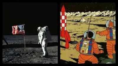 Quel personnage est concerné par "Objectif Lune" d'Hergé ?