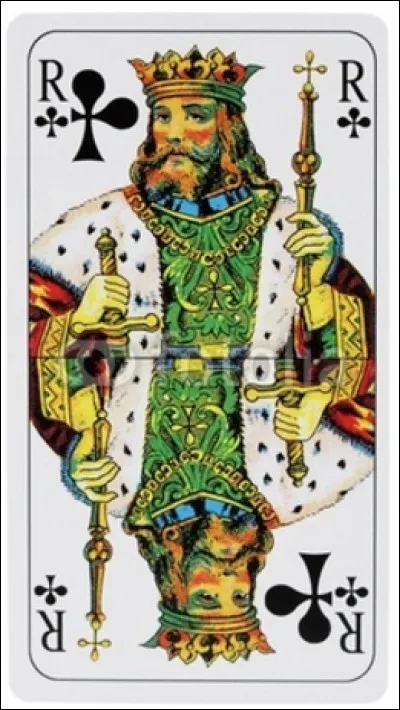 Quel est le nom du roi de tr&egrave;fle, une carte &agrave; jouer ?