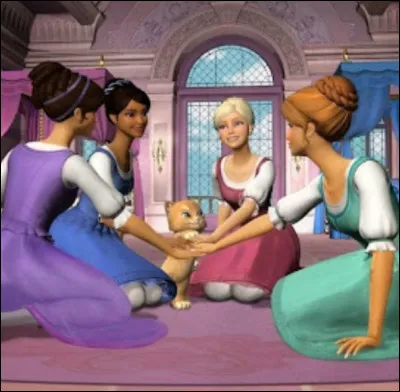 Dans "Barbie et les Trois mousquetaires" : comment sappelle le petit chat ?
