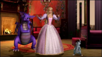 Dans "Barbie princesse Raiponce" : comment sappelle le petit dragon ?