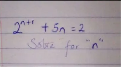 Trouver le réel n :