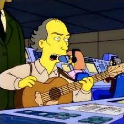Quel auteur-compositeur-interprète américain de folk rock peut-on voir chanter dans cet épisode ?