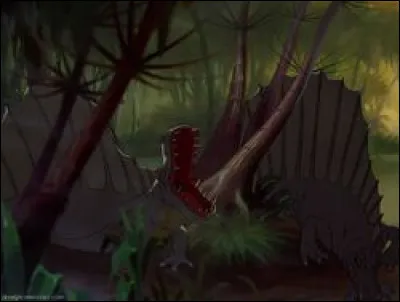 Dans la scène suivante, nous pouvons voir 2 dimétrodons, 3 nothosaures et un petit ankylosaure. Parmi ces 3 espèces, laquelle est un dinosaure ?