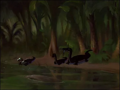 Ces 3 espèces ne devraient pas se retrouver dans la même scène car elles ne vivaient pas à la même époque :