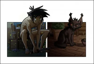 Quelle est l'orthographe exacte du nom du Chat-garou d'Angela ?