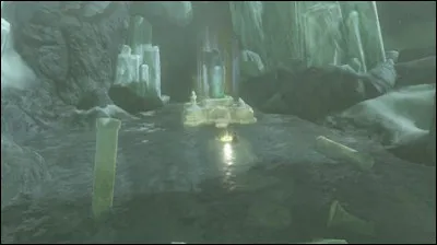 Que doit-on poser à chacune des sources (source de la force, du courage et de la sagesse) pour débloquer le sanctuaire ?