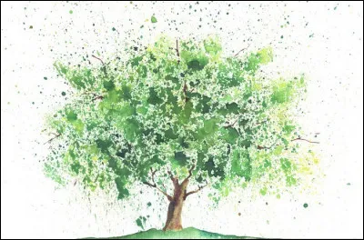 Saurez-vous me dire la technique utilisée pour peindre cet autre arbre ?
