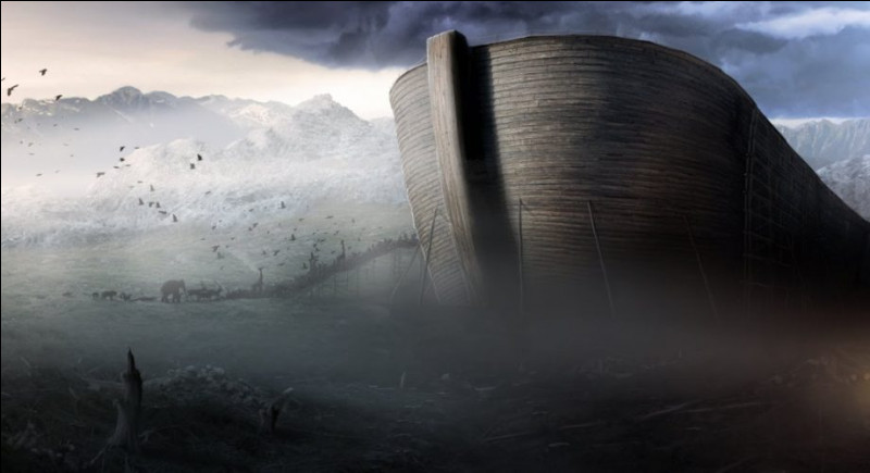 Combien de temps Noé et sa famille sont-ils restés dans l'arche lors du déluge ?