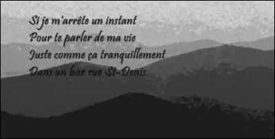 Ici, c'est le temps qui, en métaphore, est un sémaphore passant comme ...