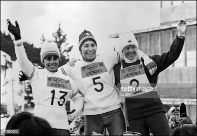 Marielle : dans quelle discipline de ski alpin Marielle Goitshell obtient-elle une médaille d'or aux J.O. 1968 ?