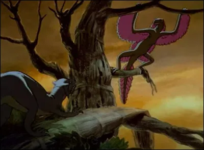 Dans "Fantasia", le Troodon tente de manger :