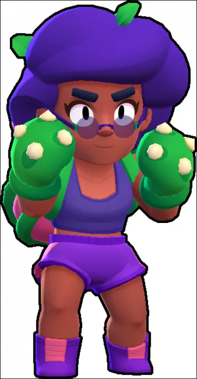 Oui, elle a des gants de boxe fait avec de la végétation, d'ailleurs son super, lui fait une carapace de plantes : c'est...