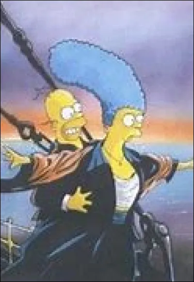 Pour la suite, voici une image mettant en scène Marge et Homer à la place d'autres personnes. À quel film cela te fait-il songer ?
