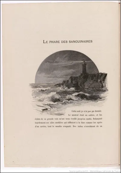 Qui a écrit "Le Phare des Sanguinaires" ?