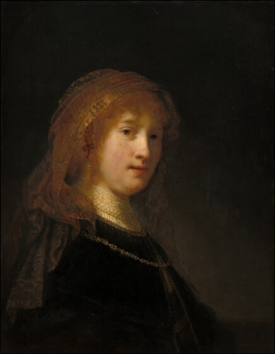 Quel peintre hollandais du XVIIe a réalisé "Portrait de Saskia" ?