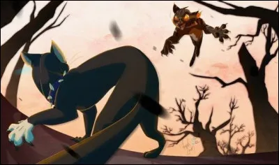 Tu réalises alors que ton chef se bat contre plusieurs chats en même temps. Tu sais qu'il ne lui reste plus qu'une seule vie. Que fais-tu ?