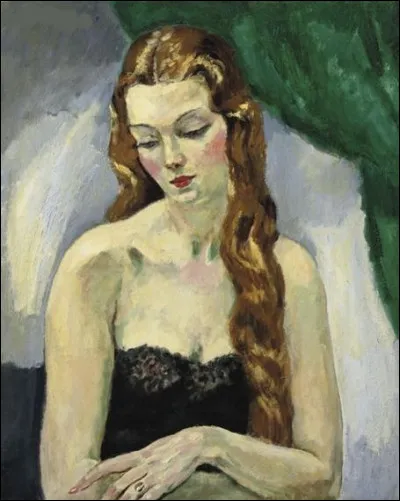 Jolie femme au décolleté vue par le peintre :