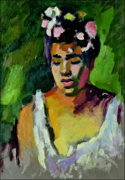 Voici un décolleté généreux sur ce "Portrait de femme" réalisé par :