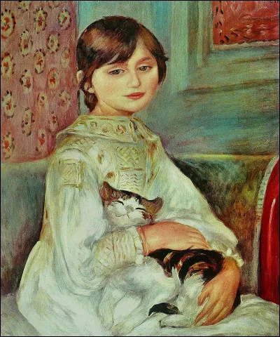 Quel peintre français du XIXe est l'auteur du tableau "Julie Manet ou l'enfant au chat" ?