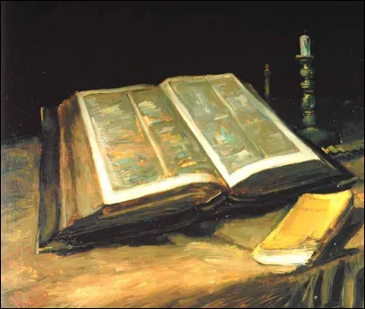 Cette toile représente la Bible. Qui en est l'auteur ?