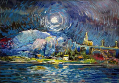 Sur ce détail, on distingue le travail du peintre et en particulier ... (quoi donc ?)