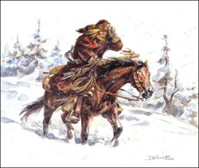 Quelle est cette série BD se déroulant au Far West, racontant la vie d'un trappeur blanc familier des Indiens ?