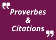 Quiz Proverbes et Citations - (1)