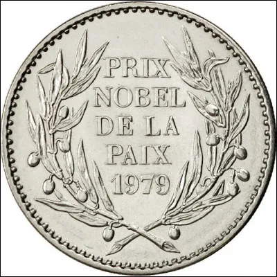 Qui a gagné le prix Nobel de la paix en 1979 ?