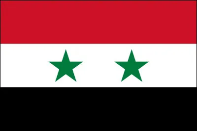 Que représentent les deux étoiles sur le drapeau de la Syrie ?