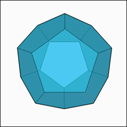 Quel est le nom d'un polyèdre à 12 faces ?