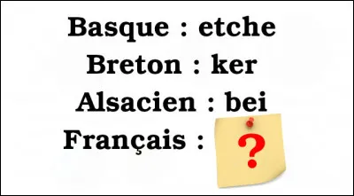 Un petit mot bien de chez nous...