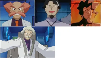 Nommez ces scientifiques opérant pour l'organisation Rocket :