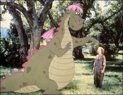 Dans quel film de Disney, sorti en 1977, un garçon de neuf ans rencontre-t-il un dragon ?
