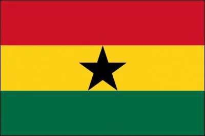 A quel pays appartient ce drapeau, à la grande étoile noire symbolisant l'indépendance ?