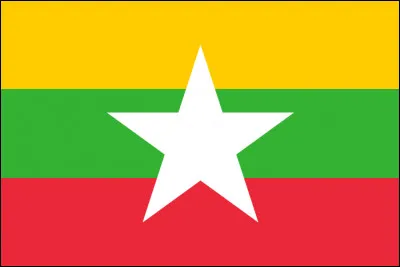 A quel pays correspond ce drapeau à la grande étoile blanche ?