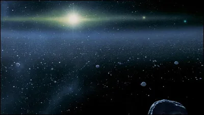 Étant donné que je vous fais visiter ma maison, je vous présente une de mes nombreuses ceintures d'astéroïdes comme vous les nommez. Elles me servent de réserves pour stocker les surplus dont je peux me servir ultérieurement pour une autre galaxie ou un autre système solaire. 
Connaissez-vous les noms que vous donnez à vos deux ceintures d'astéroïdes ?