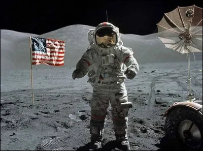 Mythes > "On n'a jamais été sur la Lune !". La preuve : sur cette photo d'Apollo 11, on n'y voit aucune étoile, ce qui n'est pas normal !