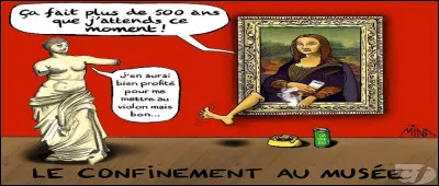 La toile représentant ''La Joconde" est la plus célèbre du Louvre.