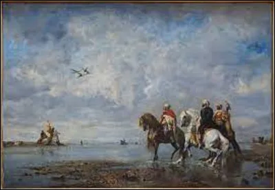 Actuellement conservé au musée Condé à Chantilly, ''La Chasse au Héron (Algérie) '' est un tableau peint en 1865 par un orientaliste. De qui est cette uvre ?