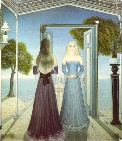 Quel peintre est l'auteur du tableau "À la porte" ?