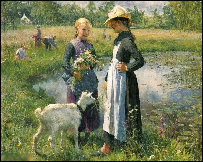 Quel luministe belge a peint "Le Petit étang" ?