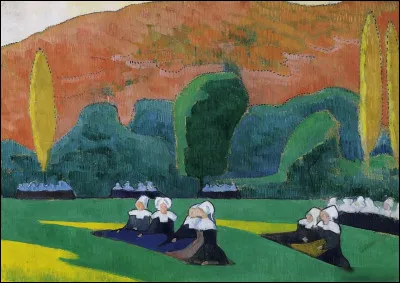 Qui a réalisé "Femmes bretonnes à la prière" ?