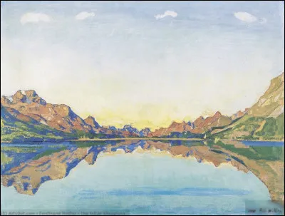 Quel peintre est l'auteur du tableau "La Chute à Silvaplana" ?