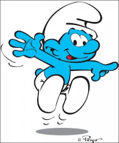 C'est une bande dessinée où les personnages sont des petits êtres bleus qui vivent dans des maisons en forme de champignons. Il s'agit de :