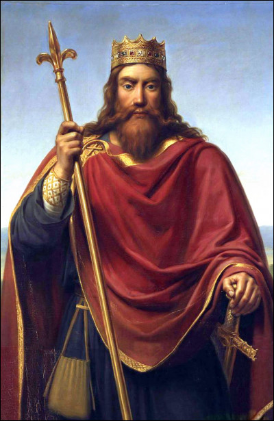 On nomme Clovis, le premier roi des Francs. Il laissa une grande empreinte sur son royaume ainsi qu'une grande descendance. 
Vous souvenez-vous du nom de ses quatre fils qui devinrent "roi des Francs" ?